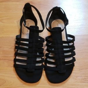 Torrid black suede sandals - 10W - Great condition